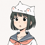 99px.ru аватар Девушка в школьной форме в шапочке-кошке, которая ее бьет