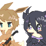 99px.ru аватар Два чибика на белом фоне, by CuteNikeChan