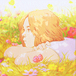 99px.ru аватар Девушка лежит в траве под солнечными лучами