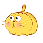 99px.ru аватар Пухлый желтый кот на белом фоне