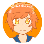 Аватар Рыжеволосый чибик на белом фоне, by CuteNikeChan