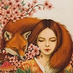 Аватар Девушка с рыжей лисой