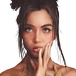 99px.ru аватар Девушка держит руку у лица