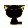 99px.ru аватар Черный котенок на белом фоне