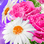 99px.ru аватар Розовые розы и ромашки