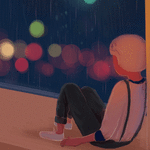 99px.ru аватар Мальчик сидит у окна, за которым идет дождь