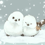 99px.ru аватар Две птички под снегопадом