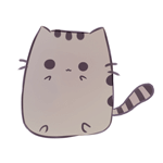 99px.ru аватар Серый котик на белом фоне, by mochatchi