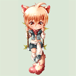 Аватар Рыжеволосый чибик с звериными ушками, by Tammi-Adopts