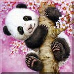 99px.ru аватар Панда на цветущем дереве by KAYOMI HARAI