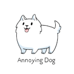 99px.ru аватар Белый песик на белом фоне (Annoying Dog)