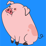 99px.ru аватар Waddles / Пухля из мультсериала Gravity Falls / Гравити Фолз