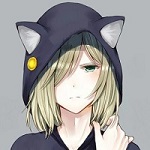 Аватар Юрий Плисецкий / Yuri Plisetsky в капюшоне с ушками из аниме Юри на льду / Yuri! on ICE