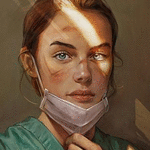 99px.ru аватар Девушка с маской на лице, by kezui