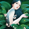 99px.ru аватар Девушка в окружении бабочек, by Pechoin