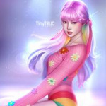 Аватар Девушка с розовыми волосами, by TinyTruc