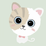 99px.ru аватар Моргающий котенок, by cutecolorful