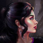 99px.ru аватар Портрет девушки в профиль, by 1NFIN1TY