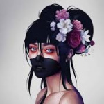 Аватар Девушка с цветами на волосах, автор Laura H. Rubin