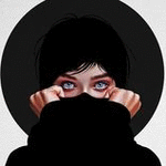 Аватар Девушка с полузакрытым лицом, автор Laura H. Rubin