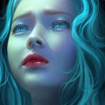 99px.ru аватар Девушка с голубыми волосами, by mymarimari