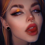 99px.ru аватар Девушка показывает язык