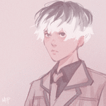 Аватар Персонаж Сасаки Хайсе из аниме Tokyo Ghoul / Токийский монстр / Токийский Гуль с развевающимися волосами, by Miriam