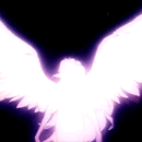 99px.ru аватар Девушка-ангел на черном фоне