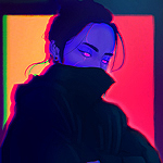 99px.ru аватар Девушка со светящимися глазами, by PHAZED