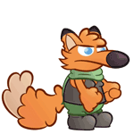 99px.ru аватар Лисичка на белом фоне, by Toxicoow