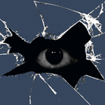 99px.ru аватар Глаз наблюдает через разбитое стекло