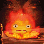 99px.ru аватар Кальцифер / Calcifer из аниме Ходячий замок / Howl no Ugoku Shiro