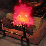 99px.ru аватар Кальцифер / Calcifer из аниме Ходячий замок / Howl no Ugoku Shiro