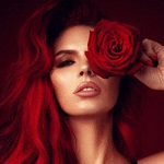 99px.ru аватар Девушка с красной розой