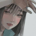 Аватар Девушка со слезой на лице держит руку у лба