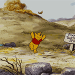 Конкурсная работа Винни-Пух / Winnie the Pooh из мультфильма Приключения Винни Пуха / The Many Adventures of Winnie the Pooh пытается поймать осенние листья