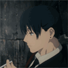 99px.ru аватар Аки Хаякава / Aki Hayakawa из аниме Человек-бензопила / Chainsaw Man закуривает сигарету