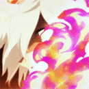 99px.ru аватар Габимару / Gabimaru из аниме Адский рай / Jigokuraku, объятый пламенем
