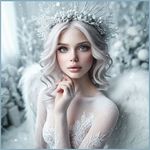 99px.ru аватар Блондинка в белом платье с крыльями
