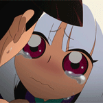 99px.ru аватар Тогамэ / Togame со слезами на глазах что-то рассказывает Шичике Ясури / Shichika Yasuri из аниме Истории мечей / Katanagatari