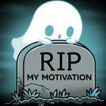 99px.ru аватар Призрак за могильной плитой с надписью RPI my motivation