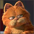 Аватар Портрет кота Гарфилда / Garfield из мультфильма Гарфилд / Garfield, который смотрит в сторону со скептическим выражением лица на размытом фоне