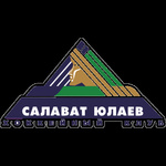 Аватар Логотип хоккейного клуба Салават Юлаев (Salavat Yulaev) КХЛ (KHL) с текстом (САЛАВАТ ЮЛАЕВ ХОККЕЙНЫЙ КЛУБ) на черном фоне