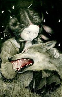 99px.ru аватар Девушка и волк