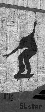 Аватар вконтакте I'm skater, тень скейтера