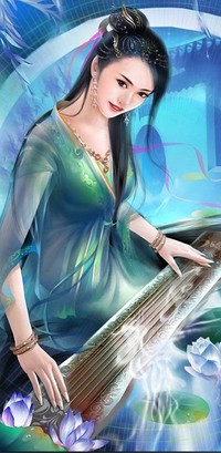 99px.ru аватар Китаянка играет на древнем музыкальном инструменте