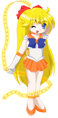 Аватар вконтакте Венера / Venus из аниме Сейлор Мун / Sailor Moon с ленточкой в руках