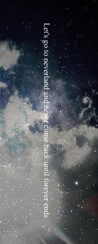 Аватар вконтакте Let`s go to neverland and never come back until forever ends