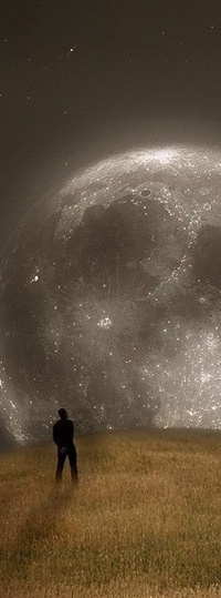 99px.ru аватар мужчина смотрит на луну