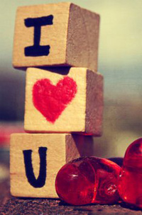 99px.ru аватар Кубики с надписью I LOVE YOU